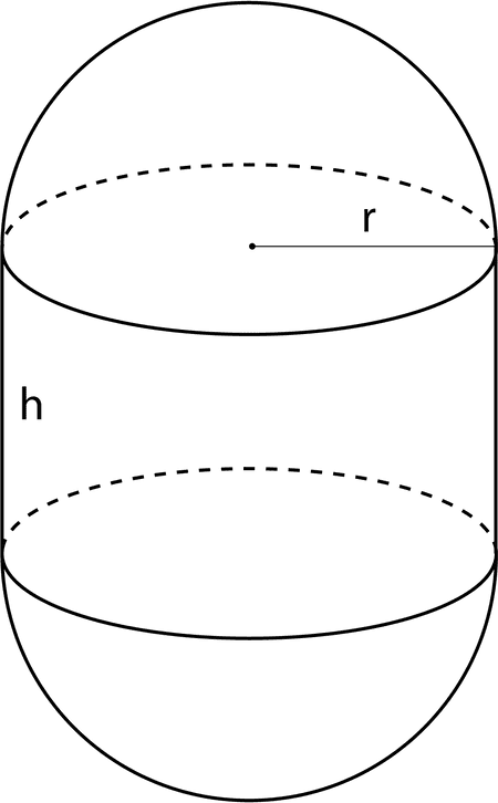 Capsule Calculator Volume and Area | Unitpedia.com [2021]